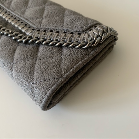 Stella McCartney Gray Falabella Continental Wallet - Picture 2 of 8
